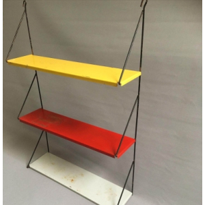 Metalen boekenrek of wandrek Tomado stijl nr 3